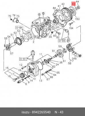 Плоская шайба 8-94226-554-0 ISUZU