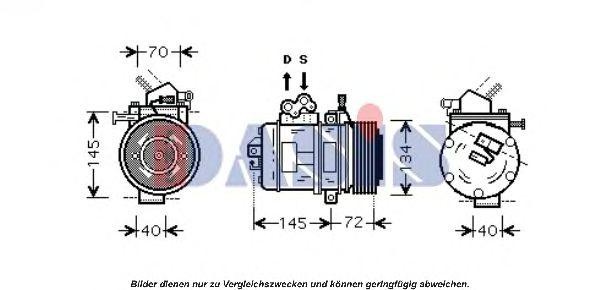 Компрессор, кондиционер 850954T AKS DASIS