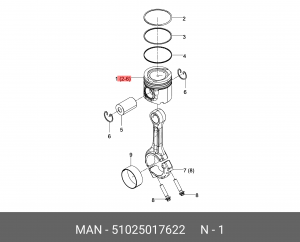 Деталь 51025017622 MAN