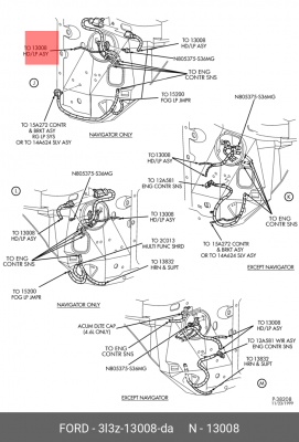 Фара головного света 3L3Z-13008-DA FORD