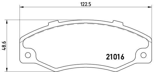 Комплект тормозных колодок, диско P 68 016 BREMBO