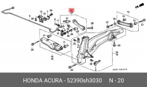 Рычаг подвески 52390SH3030 HONDA