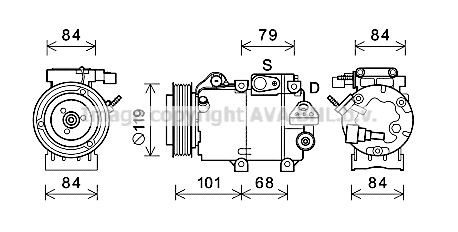 Радиатор кондиционера DN5299 AVA