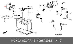 Регулятор генератора 31400SA0013 HONDA
