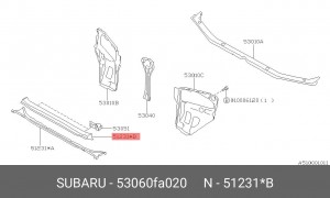 Поперечная балка 53060FA020 SUBARU