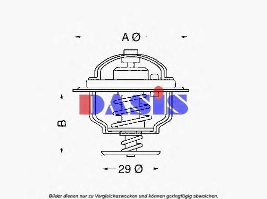 Термостат, охлаждающая жидкость 750921N AKS DASIS