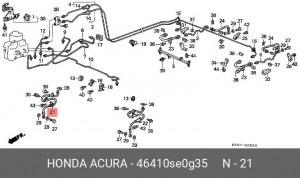 Тормозной шланг 46410SE0G35 HONDA