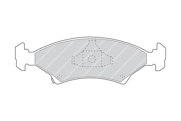 Комплект тормозных колодок FSB649 FERODO