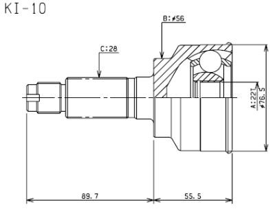 ШРУС KI-10 HDK