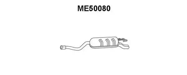 Глушитель выхлопных газов конечный ME50080 VENEPORTE