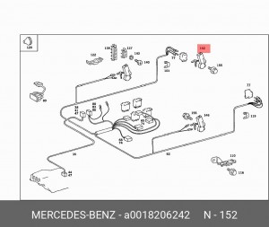 Электродвигатель, стеклоподъемник A 001 820 62 42 MERCEDES BENZ