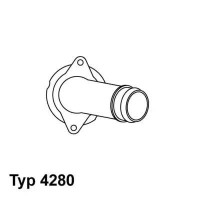 Термостат, охлаждающая жидкость 428080D WAHLER