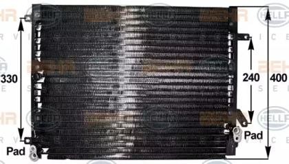 Конденсатор, кондиционер 8FC351300441 HELLA