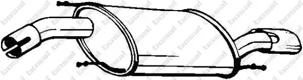 Глушитель выхлопных газов конечный 154-079 BOSAL