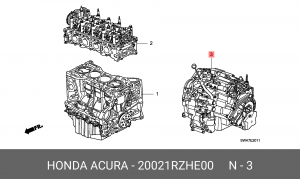 Коробка передач в сборе 20021RZHE00 HONDA