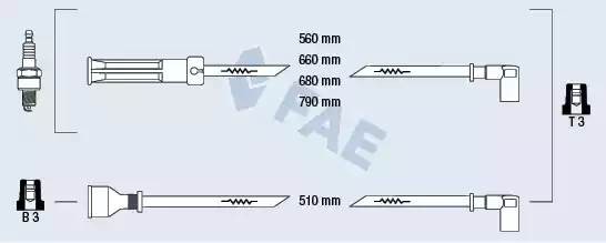 Ккомплект проводов зажигания 85350 FAE
