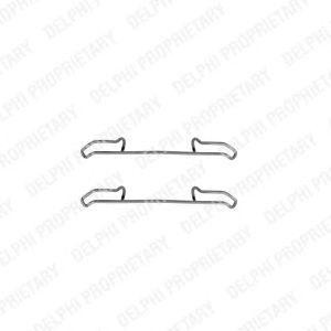 Комплектующие, колодки дискового тормоза LX0192 DELPHI