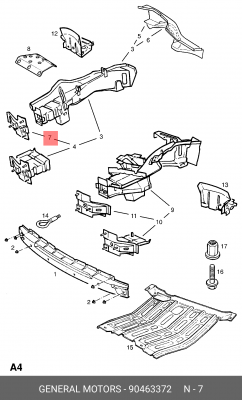 Деталь 90463372 GENERAL MOTORS