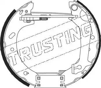 Комплект тормозных колодок, диско 531.0 TRUSTING