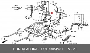 Деталь 17707SM4931 HONDA