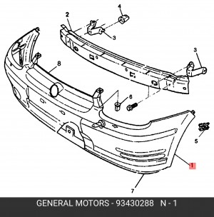 Деталь 93430288 GENERAL MOTORS