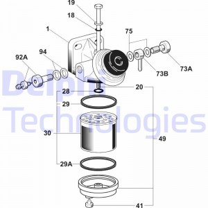 Топливный фильтр 6260B663B DELPHI