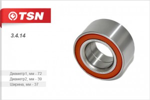 Подшипник ступицы колеса 3414 TSN