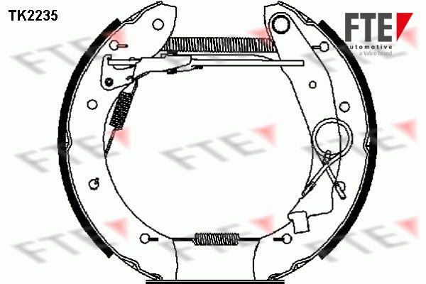 Комплект тормозных колодок TK2235 FTE