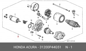 Стартер 31200P44G51 HONDA