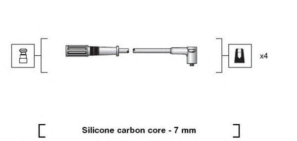 Ккомплект проводов зажигания 941318111203 MAGNETI MARELLI