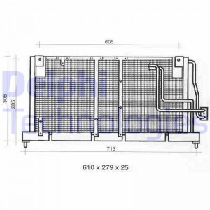 Конденсатор, кондиционер TSP0225354 DELPHI