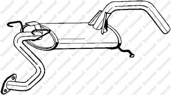 Глушитель выхлопных газов конечный 171279 BOSAL