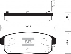 Колодки тормозные дисковые SP1163 SANGSIN