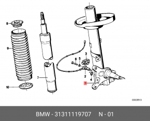 Амортизатор подвески 31 31 1 119 707 BMW