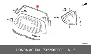 Деталь 73225TF0000 HONDA
