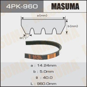 Ремень приводной 4PK-960 MASUMA