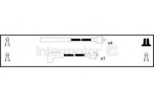 Ккомплект проводов зажигания 73897 STANDARD