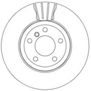 Тормозной диск 562350B BENDIX JURID