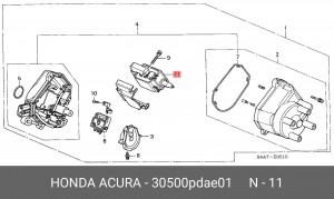 Катушка зажигания 30500PDAE01 HONDA