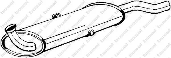 Глушитель выхлопных газов конечный 105933 BOSAL