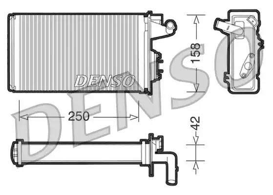 Теплообменник, отопление салона DRR09010 DENSO