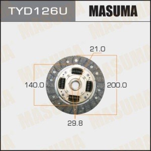 Диск сцепления TYD126U MASUMA