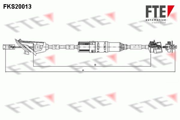 Трос, управление сцеплением FKS20013 FTE