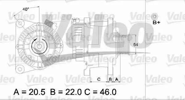 Генератор 437357 VALEO PHC