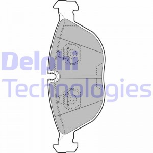 Комплект тормозных колодок, диско LP1002 DELPHI