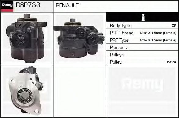 Гидравлический насос, рулевое управление DSP733 DELCO REMY