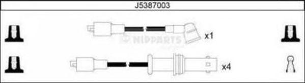 Ккомплект проводов зажигания J5387003 H B JAKOPARTS NIPPARTS
