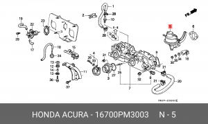 Топливный насос 16700PM3003 HONDA