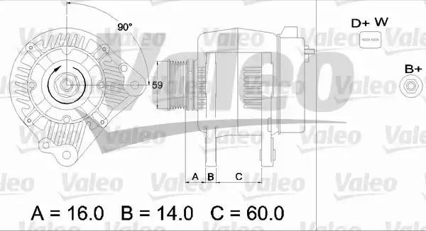 Генератор 436483 VALEO PHC