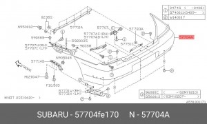 Деталь 57704FE170 SUBARU